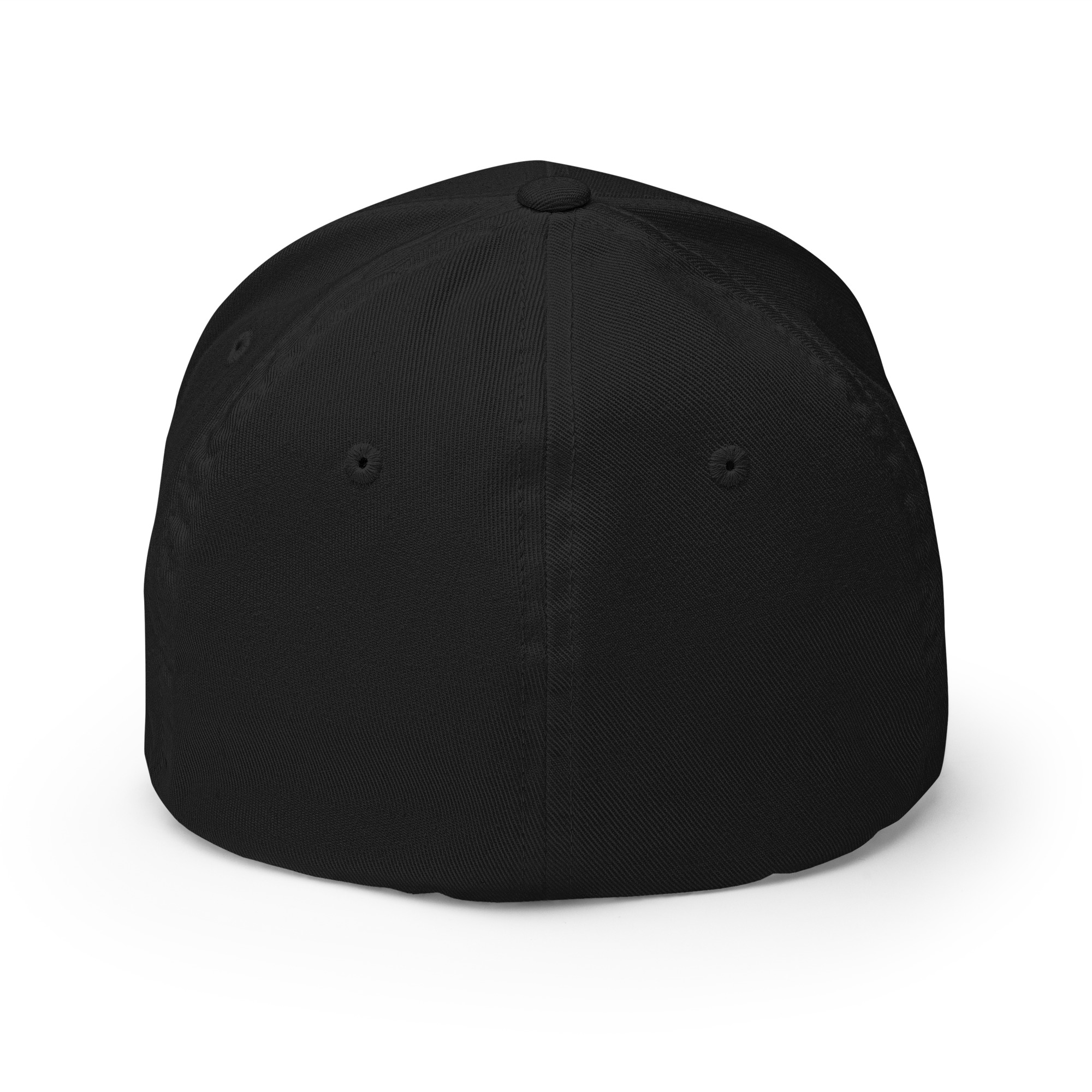 NO EYE ON ME – Premium Embroidered Stretch-Fit Hat (Black or White) - Image 3