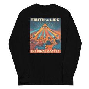 TRUTH vs. LIES — The Final Battle Men’s Long-Sleeve Shirt
