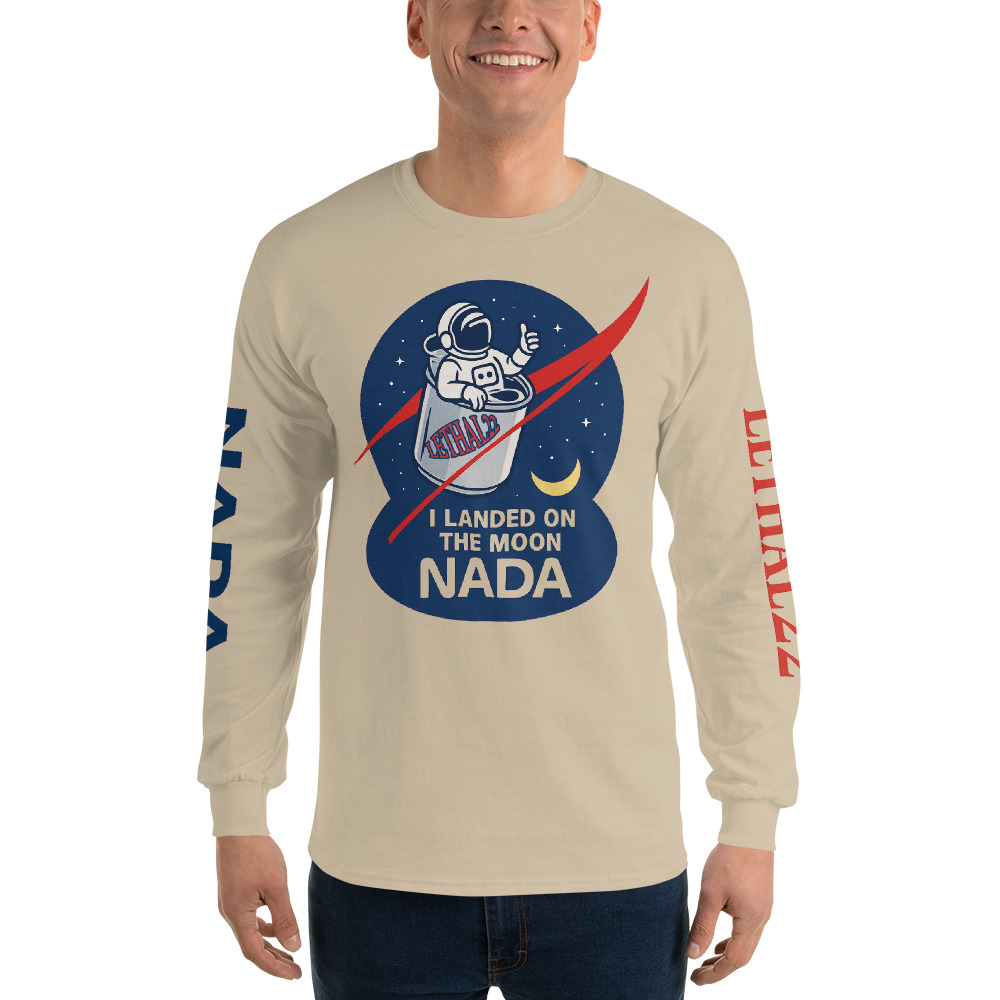 “I Landed On The Moon – NADA” Collector’s Series 🚀 - Long Sleeve Shirt - Image 8