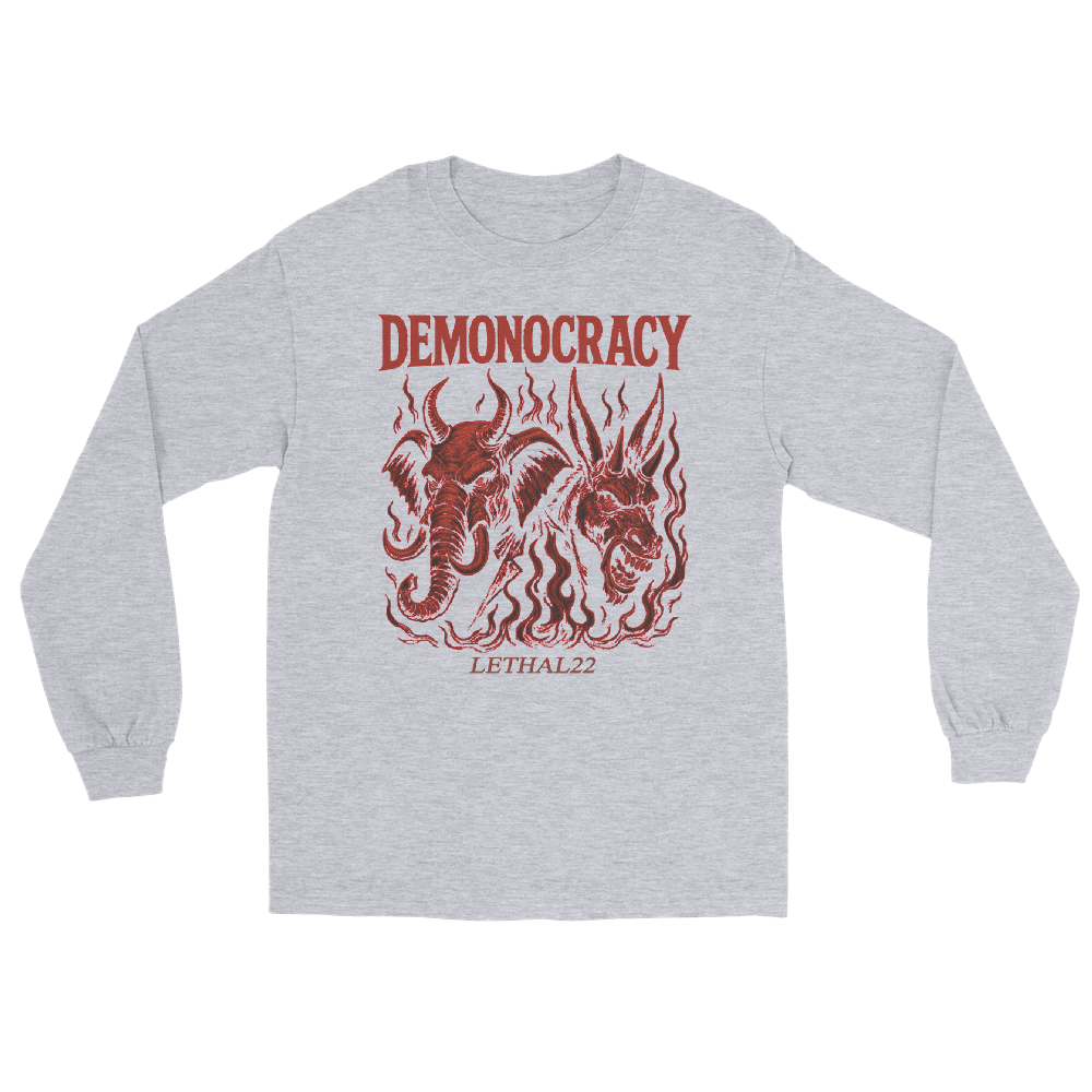 DEMONOCRACY — Men’s Long-Sleeve Shirt - Image 3