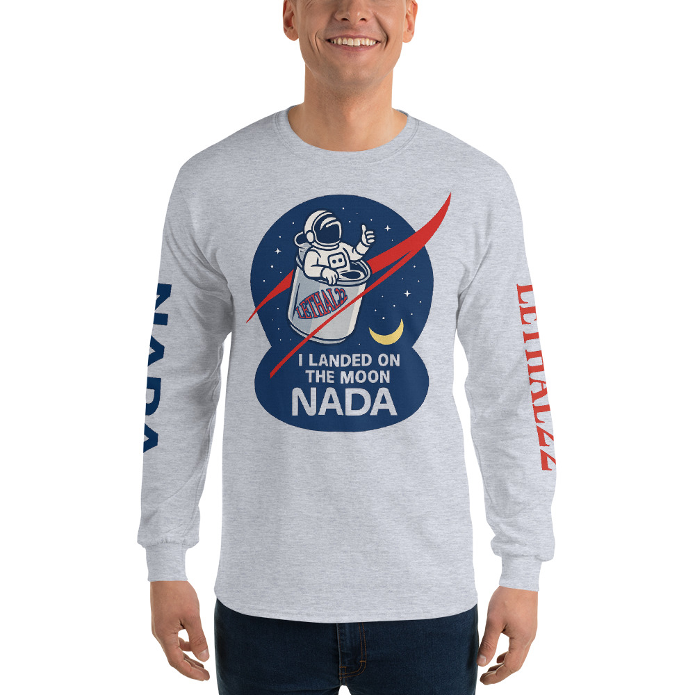 “I Landed On The Moon – NADA” Collector’s Series 🚀 - Long Sleeve Shirt - Image 6