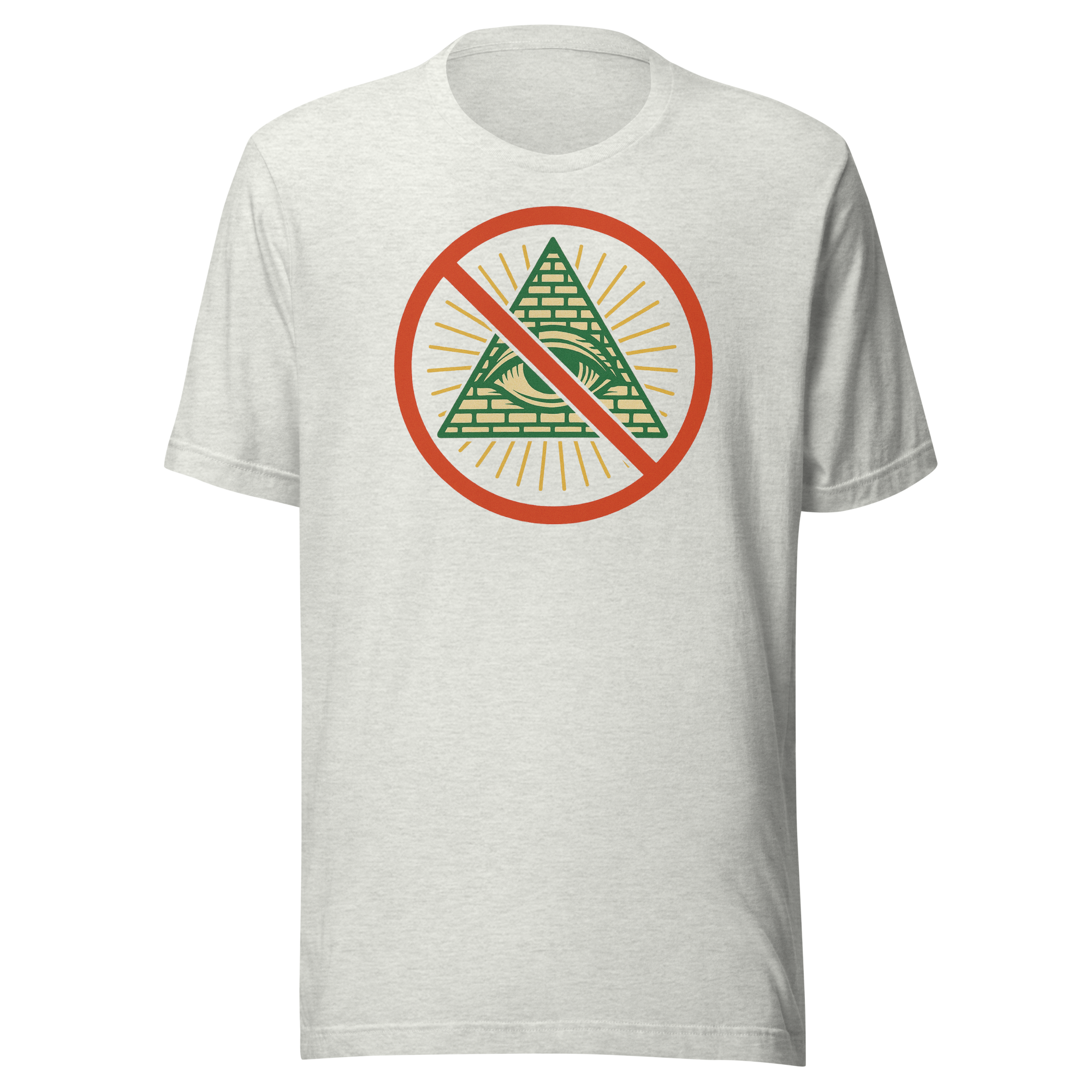NO "EYE ON ME" – Anti-Illuminati Tee (Black, White, or Tan) -Unisex t-shirt - Image 3