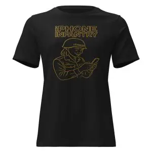 iPhone Infantry Tee – LETHAL22 Truth Threads Collection - Women's Relaxed T-Shirt