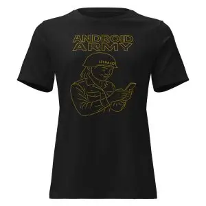 Android Army Tee – LETHAL22 Truth Threads Collection - Women's Relaxed T-Shirt