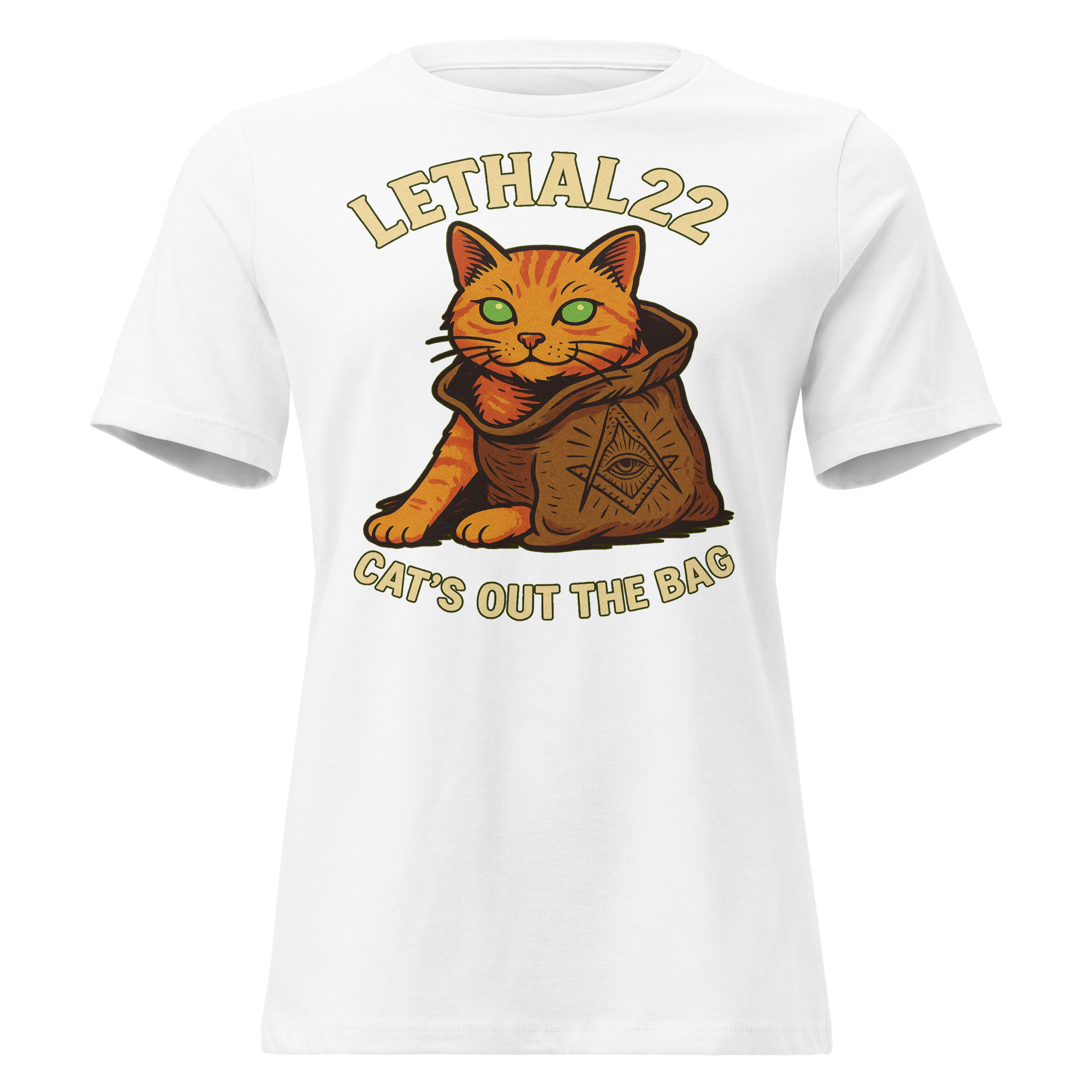 Cat’s Out The Bag - Women's Relaxed T-Shirt - Image 2